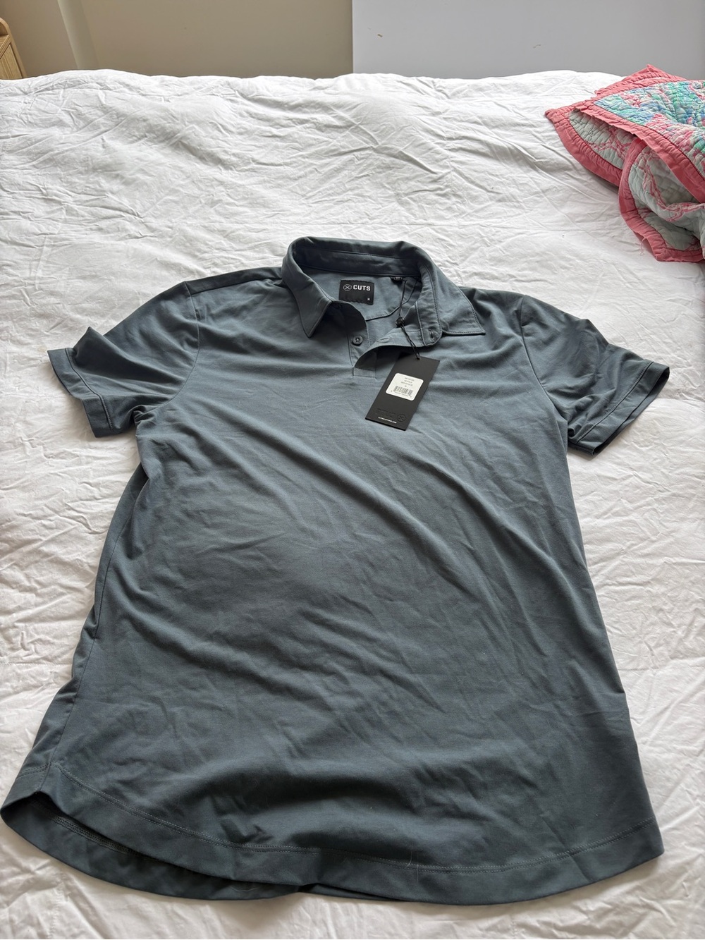 Cuts Clothing Men's Charcoal Gray Polo